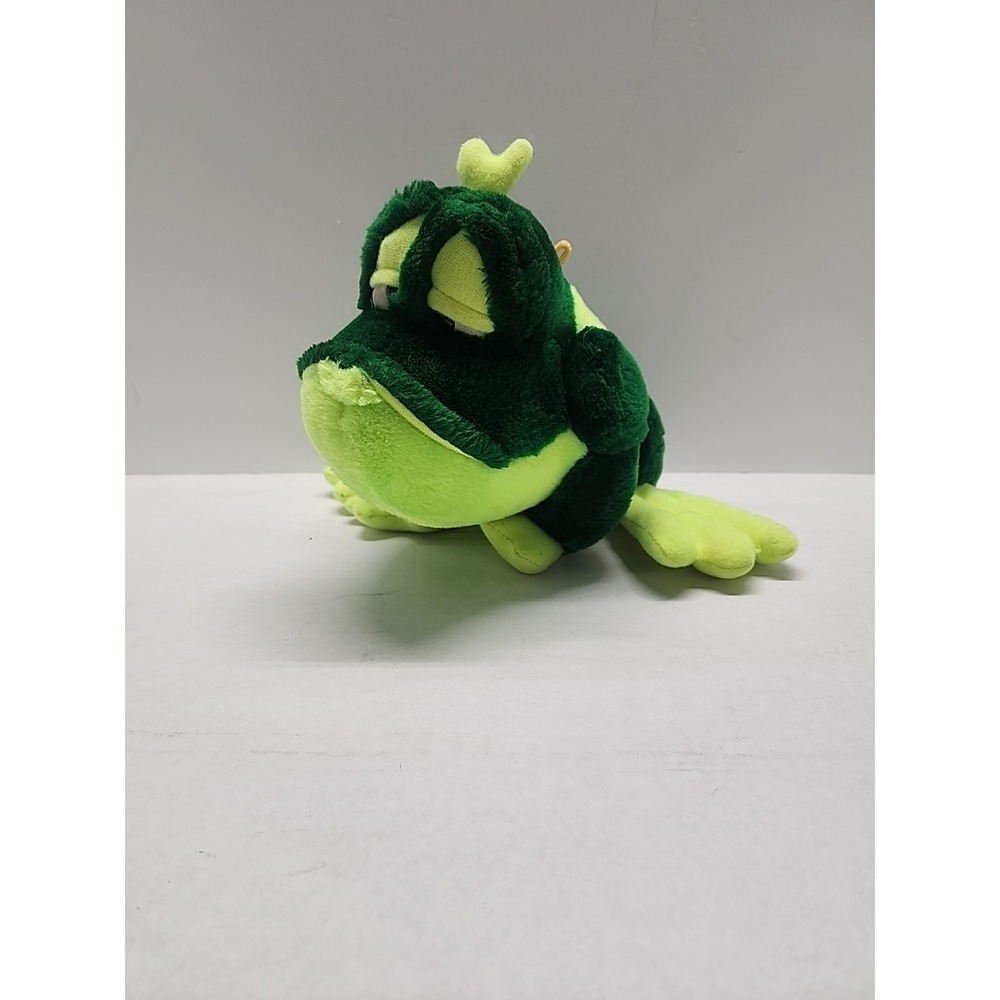 Classic Toy Company 2003 Green Prince Frog‎ Plush Stuffed Toy Sitting